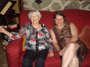 The author with her grandmother