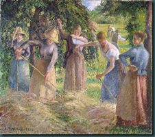 Pisarro Hay Harvest wikimedia commons